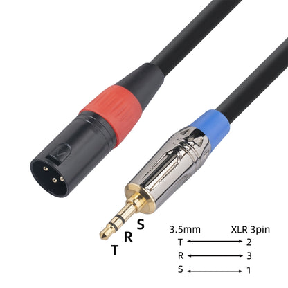 TC194BUXK108-03 3.5mm TRS Male to XLR 3pin Male Microphone Audio Cable, Length: 30cm - Consumer Electronics by buy2fix | Online Shopping UK | buy2fix