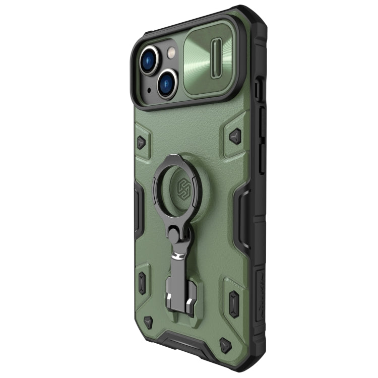 For iPhone 14 Plus  NILLKIN Shockproof CamShield Armor Protective Case(Green) - iPhone 14 Plus Cases by NILLKIN | Online Shopping UK | buy2fix