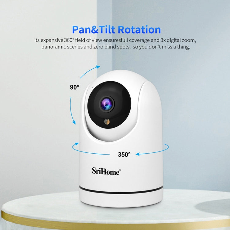 SriHome SH042 2.0MP 1080P HD AI WiFi Pan-tilt Surveillance Camera(EU Plug) - Security by SriHome | Online Shopping UK | buy2fix