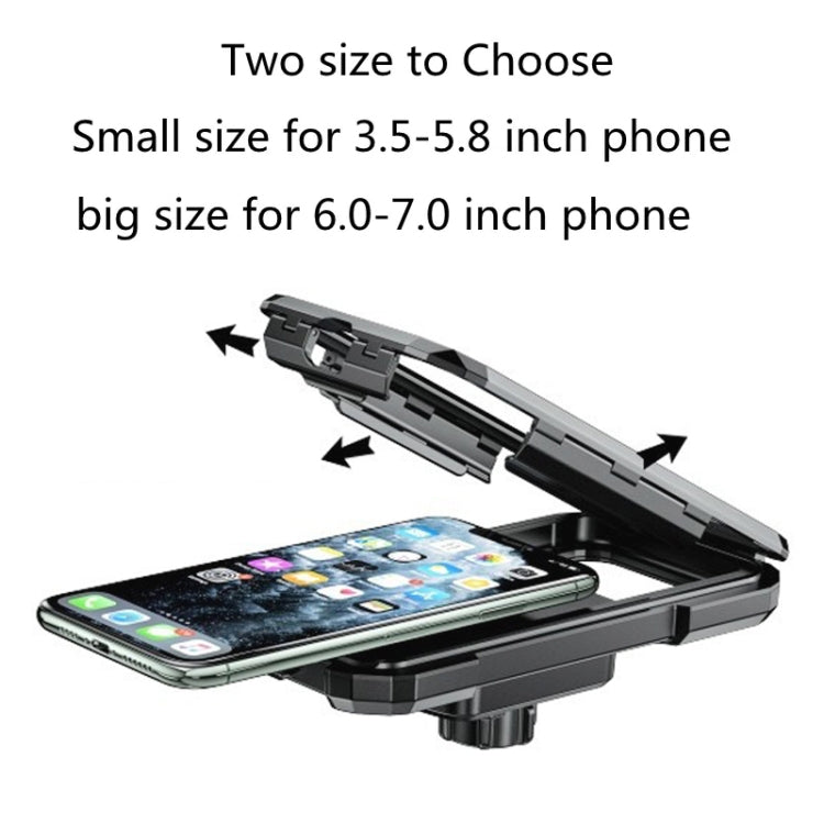 M18S-A2 Motorcycle / Bicycle Rearview Mirror Wireless Charging Waterproof Box Mobile Phone Holder - In Car by buy2fix | Online Shopping UK | buy2fix