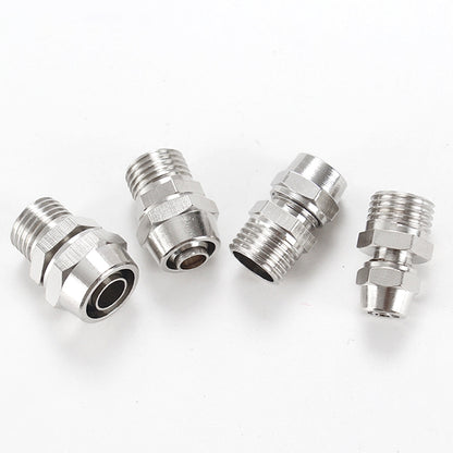 PC14-04 LAIZE Nickel Plated Copper Pneumatic Quick Fitting Connector -  by LAIZE | Online Shopping UK | buy2fix