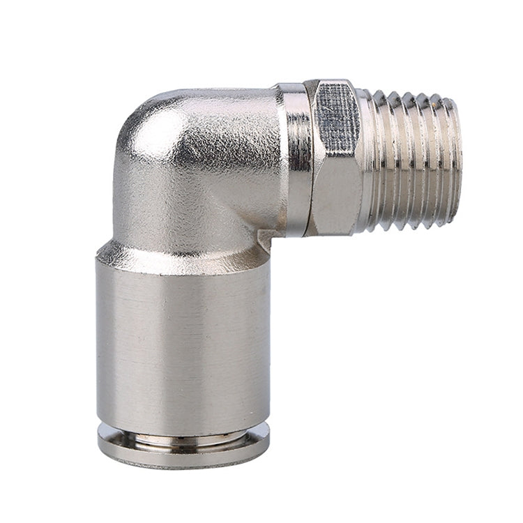 PL4-M5 LAIZE Nickel Plated Copper Elbow Male Thread Pneumatic Quick Fitting Connector -  by LAIZE | Online Shopping UK | buy2fix