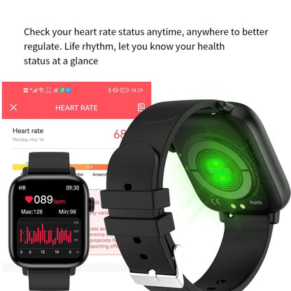 T49 1.9 inch HD Square Screen Smart Watch Supports Heart Rate Monitoring/Bluetooth Calling(Black) - Smart Wear by buy2fix | Online Shopping UK | buy2fix