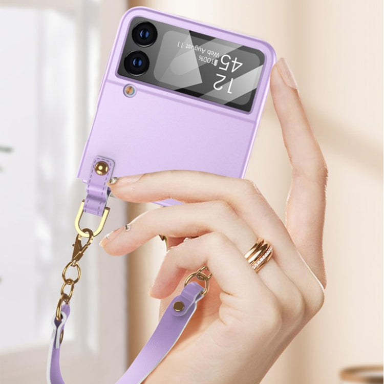 For Samsung Galaxy Z Flip4 GKK Integrated Ultra-thin Handbag Phone Case(Purple) - Galaxy Z Flip4 5G Cases by GKK | Online Shopping UK | buy2fix