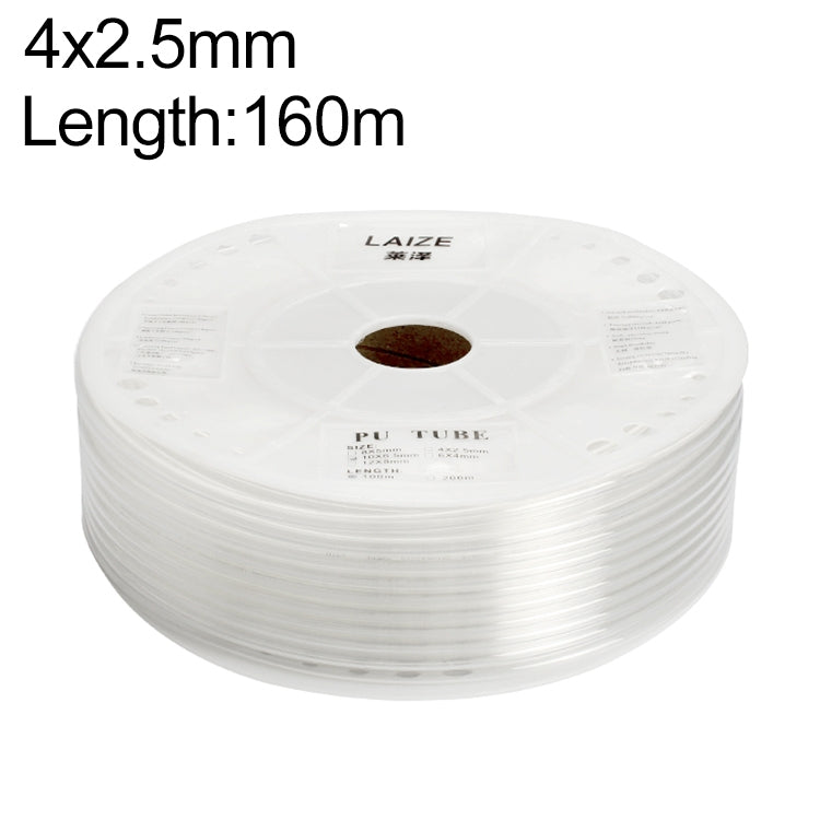 LAIZE Pneumatic Compressor Air Flexible PU Tube, Specification:4x2.5mm, 160m(Transparent) -  by LAIZE | Online Shopping UK | buy2fix