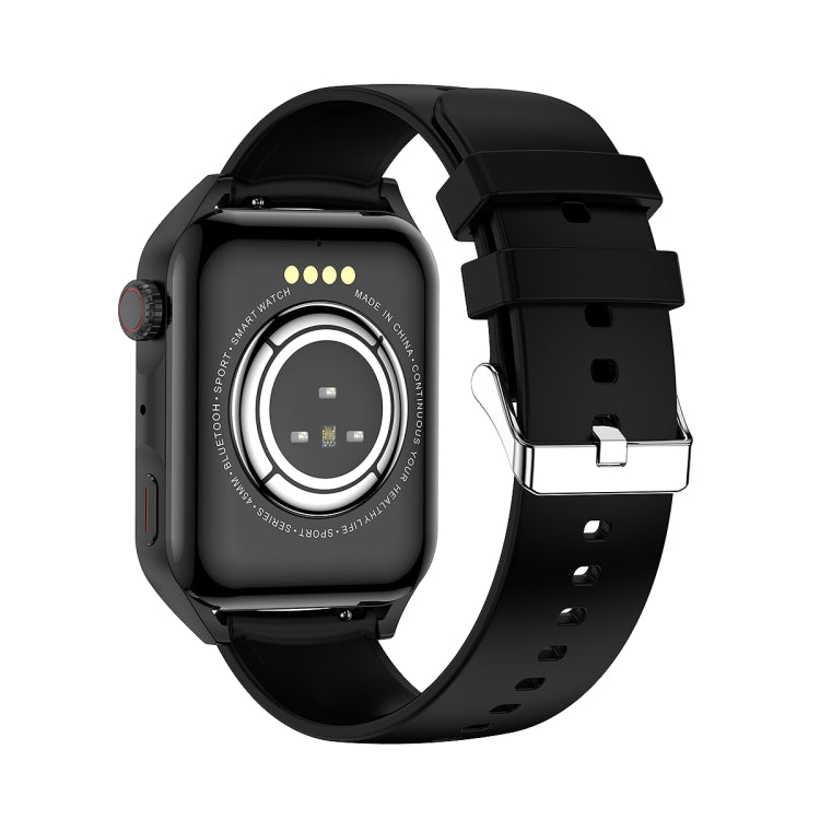 Ochstin 5HK28 1.78 inch Square Screen Silicone Strap Smart Watch Supports Bluetooth Call Function/Blood Oxygen Monitoring(Black) - Smart Wear by OCHSTIN | Online Shopping UK | buy2fix