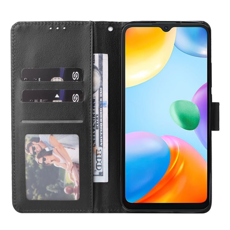 For Xiaomi Redmi 10C Multifunctional Horizontal Flip Leather Case with Three Card Slot(Black) - Xiaomi Cases by buy2fix | Online Shopping UK | buy2fix
