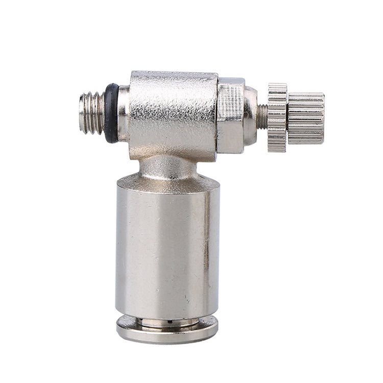 SL10-02 LAIZE Nickel Plated Copper Male Thread Throttle Valve Pneumatic Connector -  by LAIZE | Online Shopping UK | buy2fix