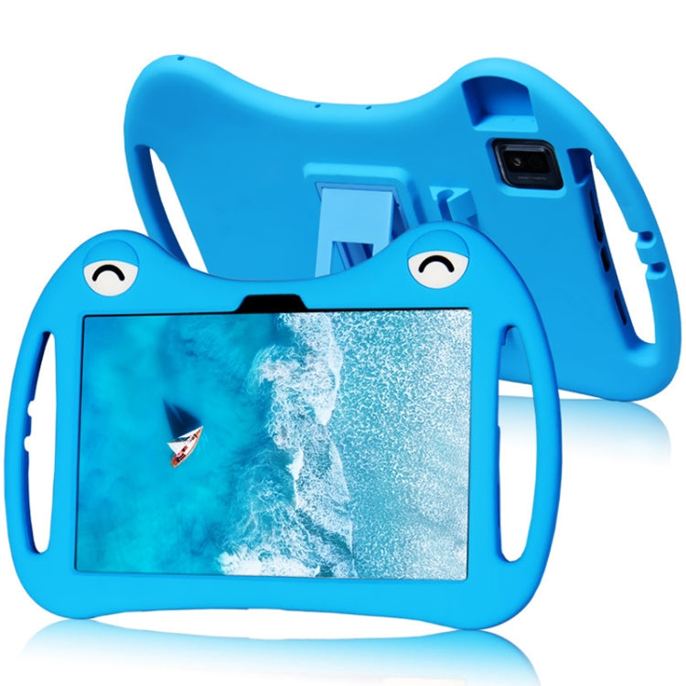 For TCL Tab 10 5G Cartoon Silicone Shockproof Protective Tablet Case with Stand & Pen Slot(Blue) - Others by buy2fix | Online Shopping UK | buy2fix