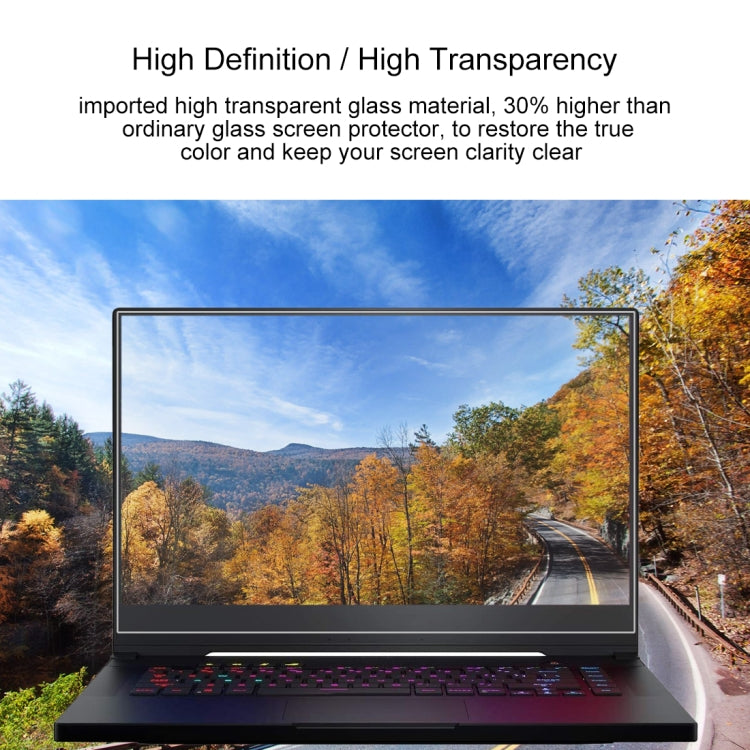 For ASUS ROG Strix G 15.6 inch Laptop Screen HD Tempered Glass Protective Film - Computer & Networking by buy2fix | Online Shopping UK | buy2fix