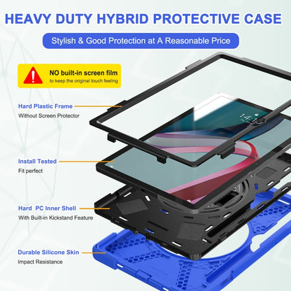 For Lenovo Tab P11 Pro Gen 2 Silicone + PC Protective Tablet Case(Blue) - For Lenovo by buy2fix | Online Shopping UK | buy2fix