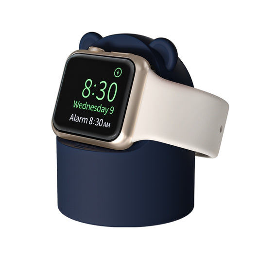 For Apple Watch Smart Watch Silicone Charging Holder without Charger(Dark Blue) - Smart Wear by buy2fix | Online Shopping UK | buy2fix