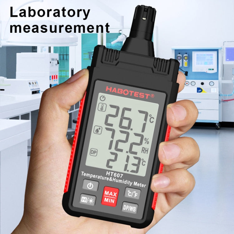 HABOTEST HT607 Portable Handheld Temperature Humidity Tester - Electronic Test by HABOTEST | Online Shopping UK | buy2fix