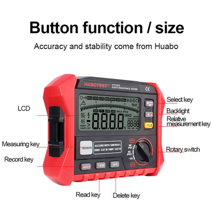 HABOTEST HT2302 Multifunctional Digital Display Grounding Resistance Tester - Current & Voltage Tester by HABOTEST | Online Shopping UK | buy2fix