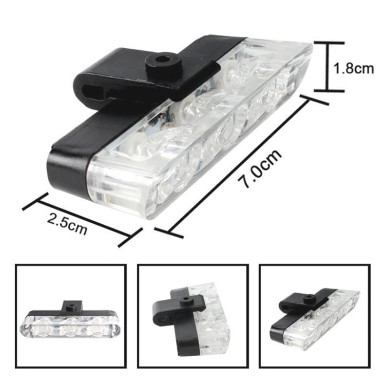 4 in 1 Car 12LEDs Grille Flash Lights Warning Lights with Wireless Remote Control, Color:White - In Car by buy2fix | Online Shopping UK | buy2fix