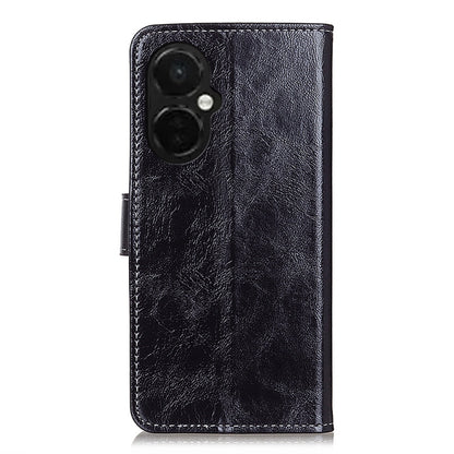 For OnePlus Nord CE 3 Lite Retro Crazy Horse Texture Leather Phone Case(Black) - OnePlus Cases by buy2fix | Online Shopping UK | buy2fix
