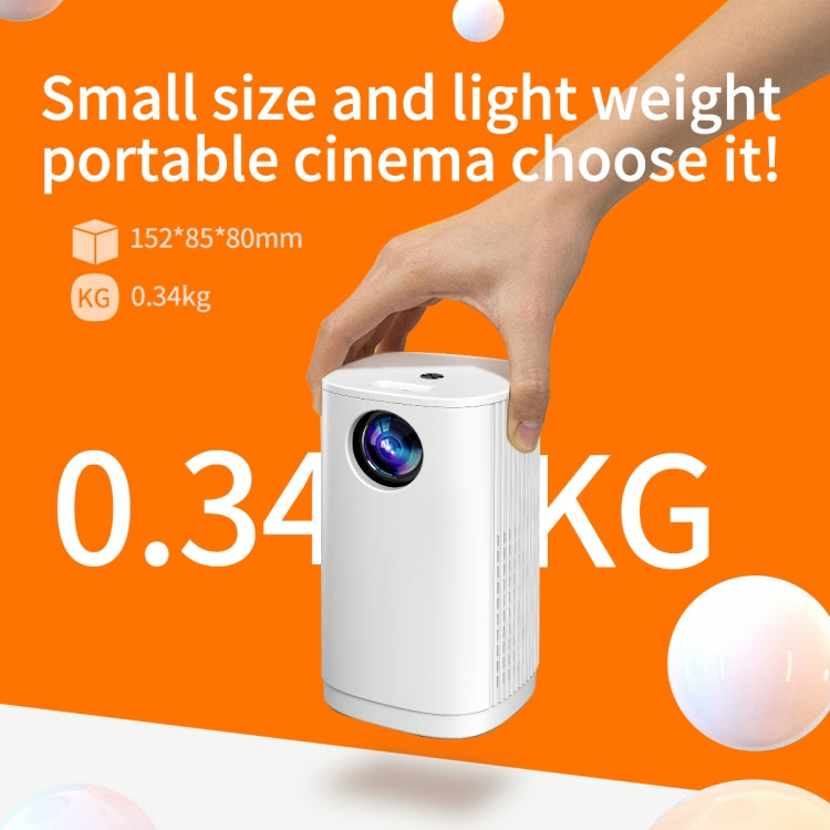 T1 480x360 800 Lumens Portable Mini LED Projector, Specification:US Plug(White) - Consumer Electronics by buy2fix | Online Shopping UK | buy2fix