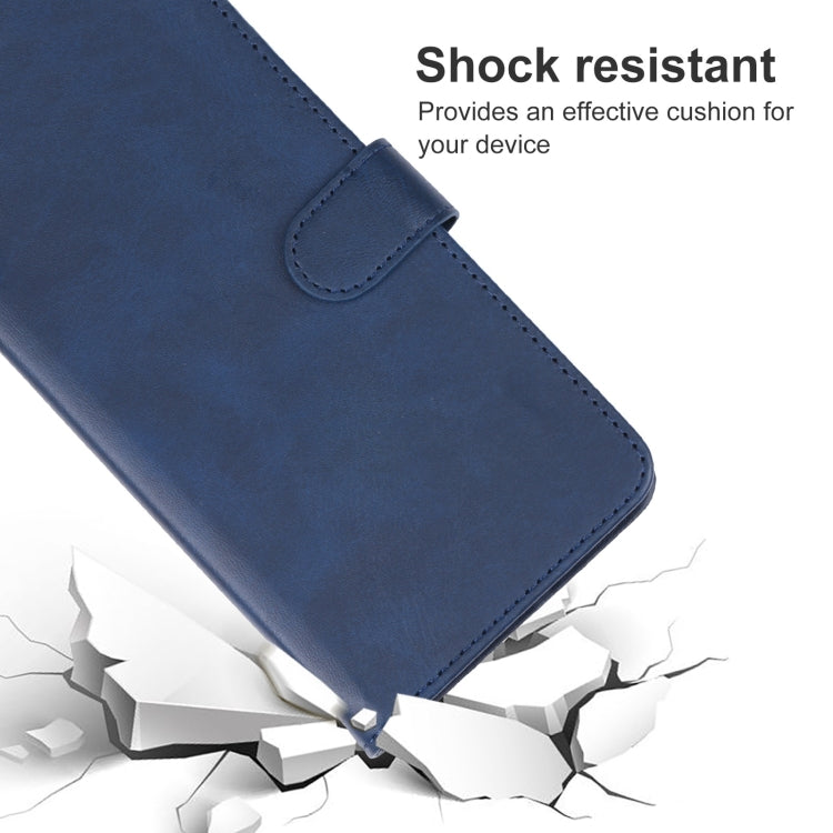 For Nokia C32 Leather Phone Case(Blue) - Nokia Cases by buy2fix | Online Shopping UK | buy2fix