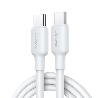 USAMS US-SJ613 U84 PD100W USB-C / Type-C to USB-C / Type-C Charging Data Cable, Cable Length:1m(White) - USB-C & Type-C Cable by USAMS | Online Shopping UK | buy2fix