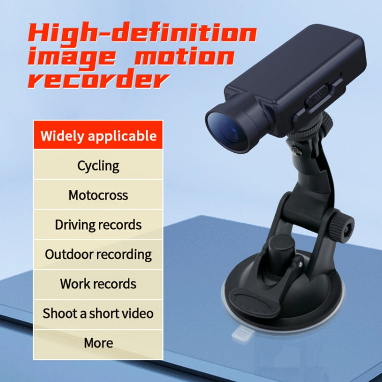 JNN V17 1080P HD Wide Angle Video Sports Recorder with Stand, Capacity:256G(Black) - Security by JNN | Online Shopping UK | buy2fix