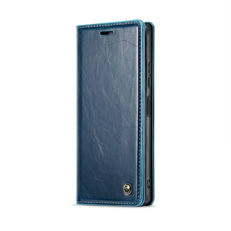 For Xiaomi Redmi Note 12 5G / Poco X5 CaseMe 003 Crazy Horse Texture Leather Phone Case(Blue) - Note 12 Cases by CaseMe | Online Shopping UK | buy2fix