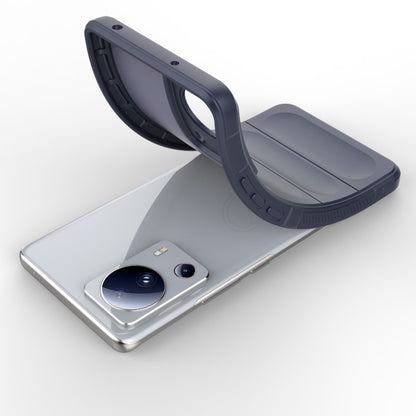 For Xiaomi 13 Lite Magic Shield TPU + Flannel Phone Case(Dark Blue) - 13 Lite Cases by buy2fix | Online Shopping UK | buy2fix