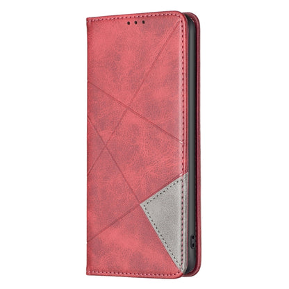 For Xiaomi Redmi Note 12 4G Global Prismatic Invisible Magnetic Leather Phone Case(Red) - Note 12 Cases by buy2fix | Online Shopping UK | buy2fix