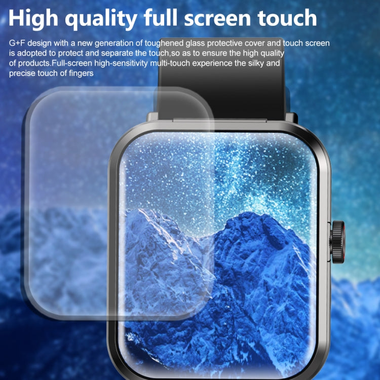 S6 TWS Earphone 1.91 inch Smart Bracelet Support Bluetooth Call / Health Monitoring(Black) - Smart Wear by buy2fix | Online Shopping UK | buy2fix