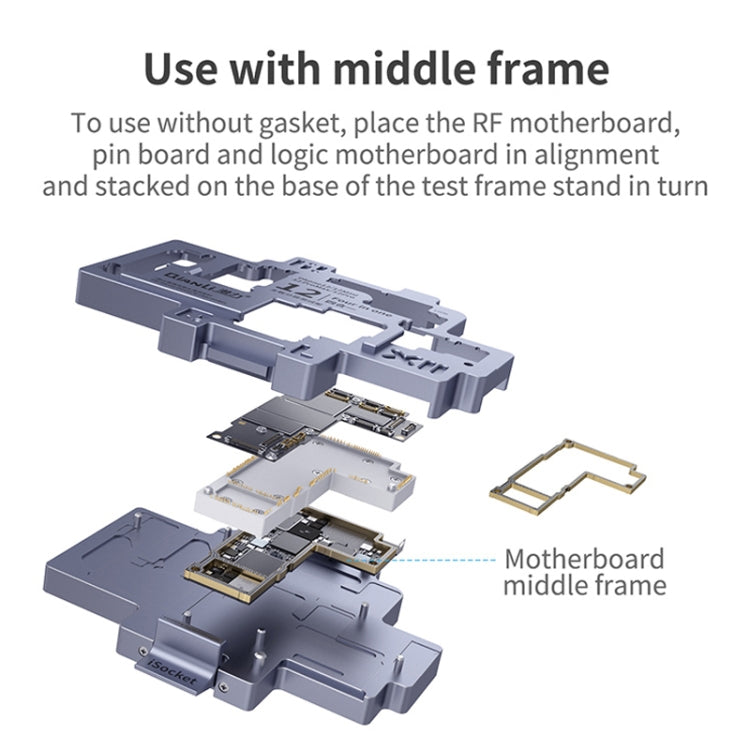 Qianli iSocket Motherboard Layered Test Fixture For iPhone 12 Series - Repair Fixture by QIANLI | Online Shopping UK | buy2fix