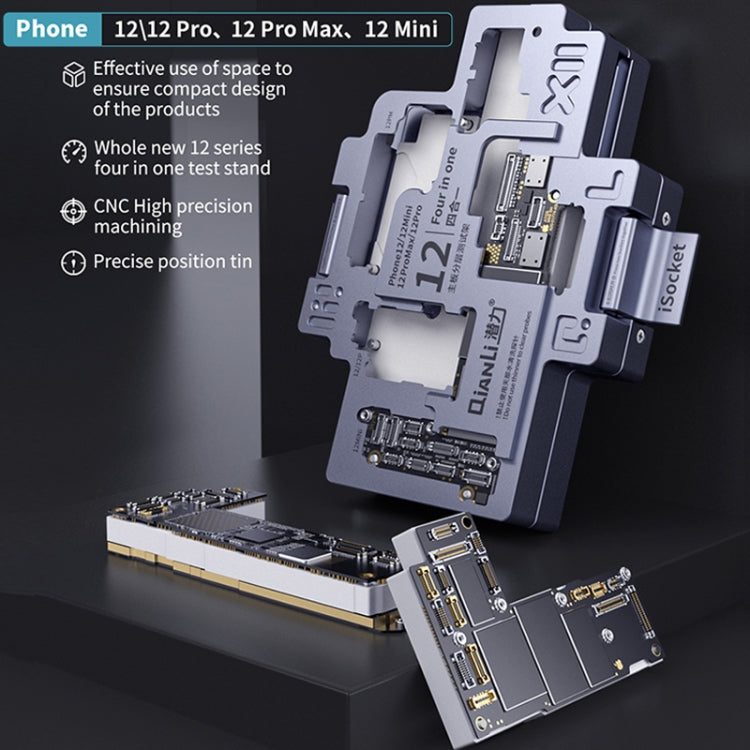 Qianli iSocket Motherboard Layered Test Fixture For iPhone 12 Series - Repair Fixture by QIANLI | Online Shopping UK | buy2fix