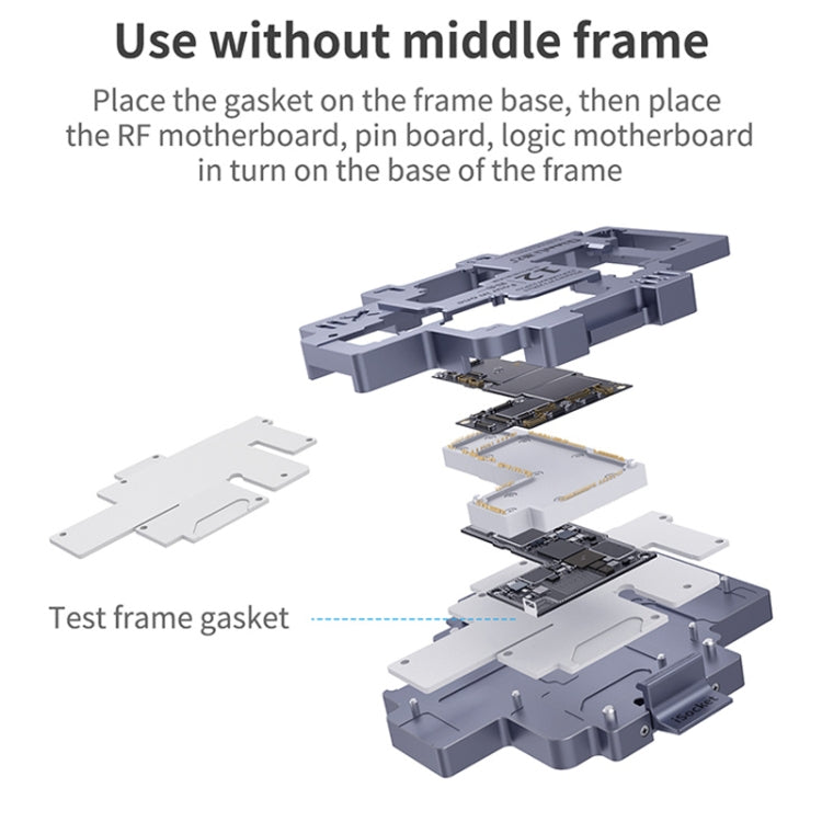 Qianli iSocket Motherboard Layered Test Fixture For iPhone 12 Series - Repair Fixture by QIANLI | Online Shopping UK | buy2fix