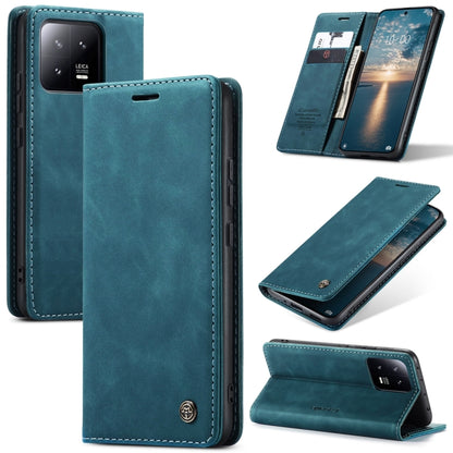 For Xiaomi 13 CaseMe 013 Multifunctional Horizontal Flip Leather Phone Case(Blue) - 13 Cases by CaseMe | Online Shopping UK | buy2fix