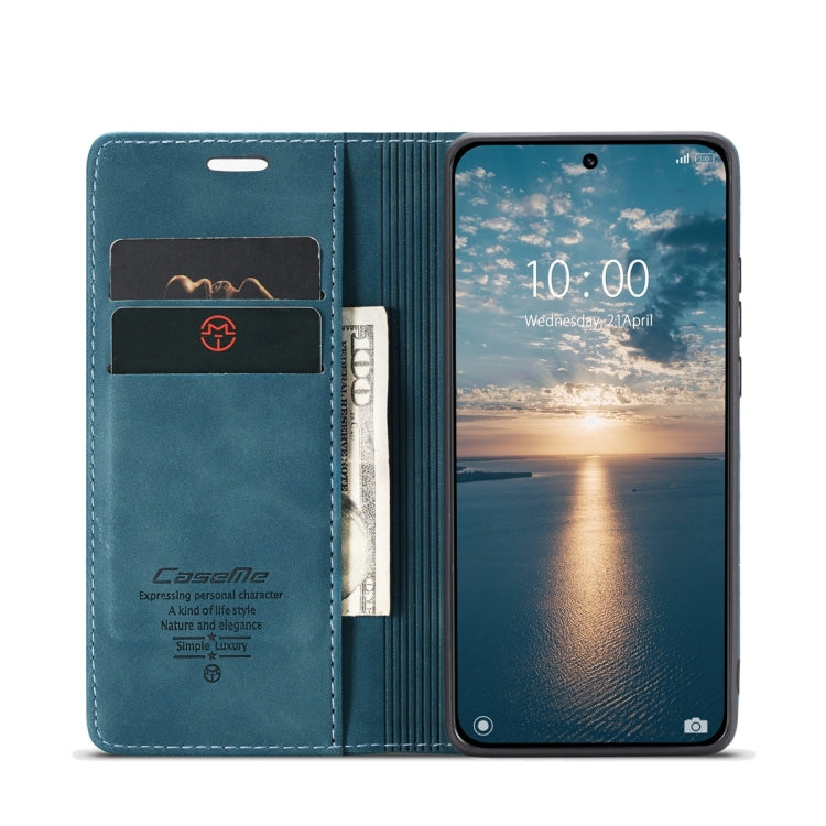 For Xiaomi 13 CaseMe 013 Multifunctional Horizontal Flip Leather Phone Case(Blue) - 13 Cases by CaseMe | Online Shopping UK | buy2fix