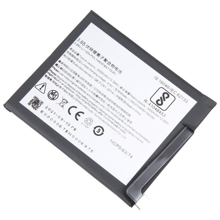 For ZTE Nubia Z18 mini NX611J 3550mAh Battery Replacement Li3933T44P6h766343 - Others by buy2fix | Online Shopping UK | buy2fix