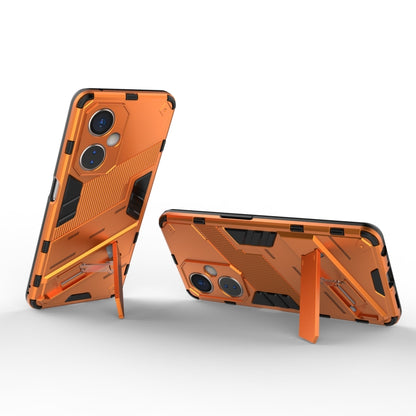 For OnePlus Nord CE 3 Punk Armor 2 in 1 PC + TPU Phone Case with Holder(Orange) - OnePlus Cases by buy2fix | Online Shopping UK | buy2fix