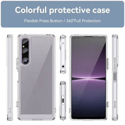 For Sony Xperia 1 V Colorful Series Acrylic + TPU Phone Case(Transparent) - Sony Cases by buy2fix | Online Shopping UK | buy2fix