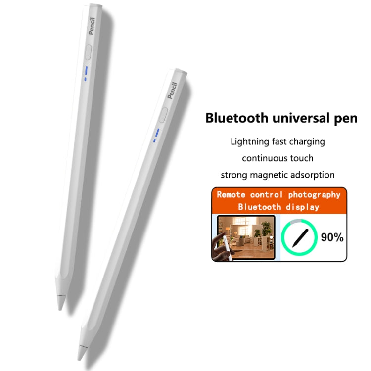 BP18-BL Type-C Universal Hexagonal Bluetooth Stylus Pen(White) - Stylus Pen by buy2fix | Online Shopping UK | buy2fix