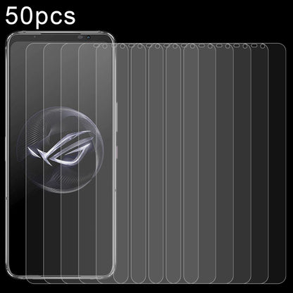 For Asus ROG Phone 7 Ultimate 50pcs 0.26mm 9H 2.5D Tempered Glass Film - ASUS Tempered Glass by buy2fix | Online Shopping UK | buy2fix