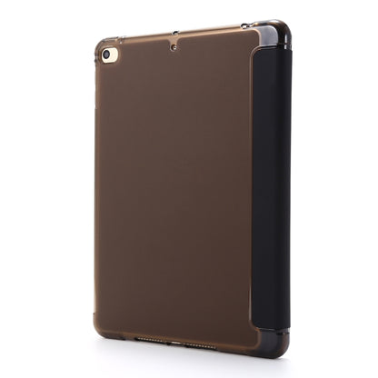 For iPad Mini 4 Airbag Horizontal Flip Leather Case with Three-fold Holder (Black) - Apple Accessories by buy2fix | Online Shopping UK | buy2fix