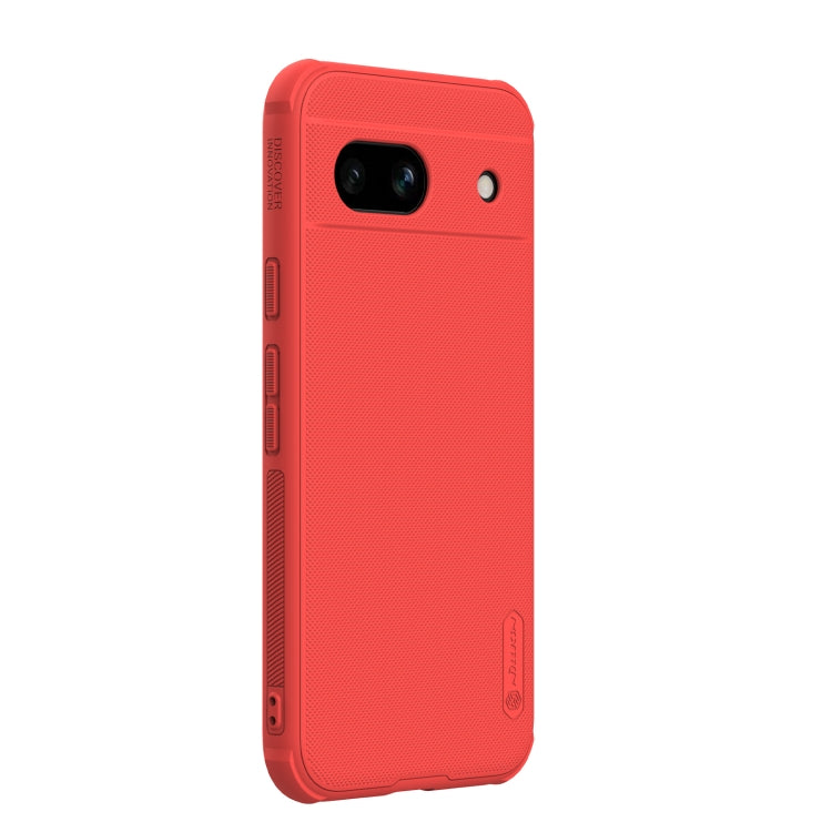 For Google Pixel 8a NILLKIN Frosted Shield Pro PC + TPU Phone Case(Red) - Google Cases by NILLKIN | Online Shopping UK | buy2fix