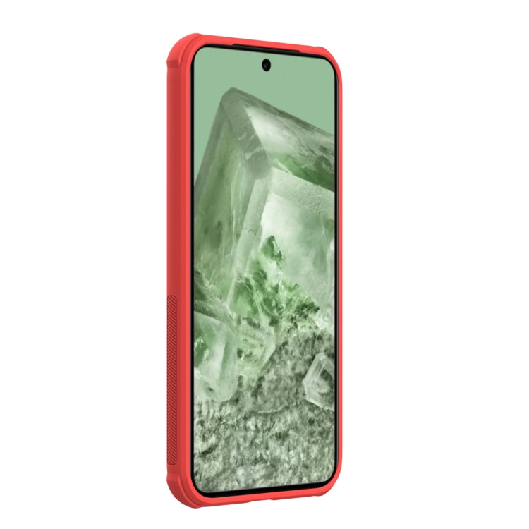 For Google Pixel 8a NILLKIN Frosted Shield Pro PC + TPU Phone Case(Red) - Google Cases by NILLKIN | Online Shopping UK | buy2fix