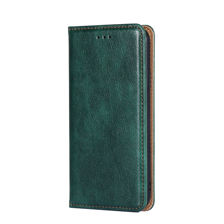 For Xiaomi Redmi Note 12S 4G Gloss Oil Solid Color Magnetic Leather Phone Case(Green) - Xiaomi Cases by buy2fix | Online Shopping UK | buy2fix