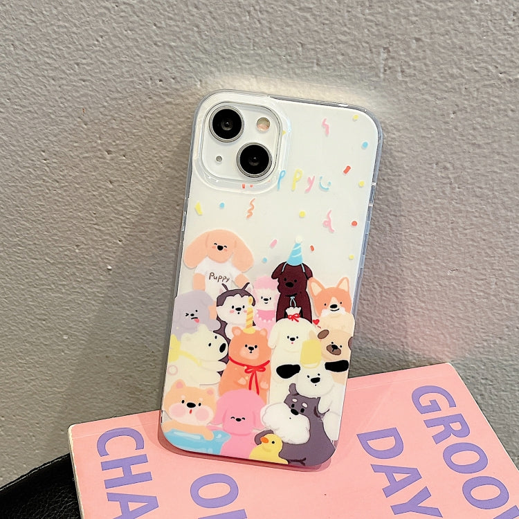 For iPhone 13 Pro IMD Cute Animal Pattern Phone Case(Dog) - iPhone 13 Pro Cases by buy2fix | Online Shopping UK | buy2fix