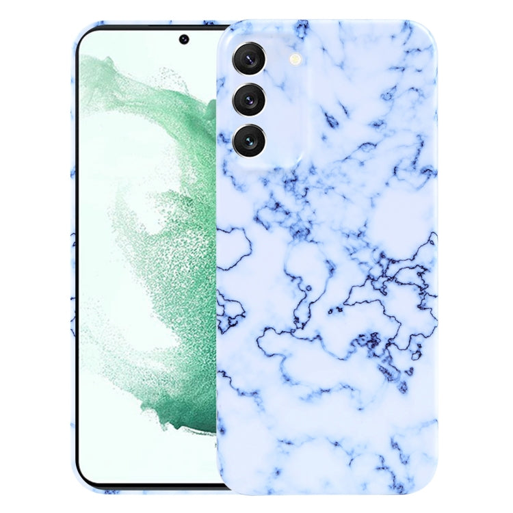 For Samsung Galaxy S22+ 5G Marble Pattern Phone Case(Blue White) - Galaxy S22+ 5G Cases by buy2fix | Online Shopping UK | buy2fix