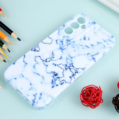 For Samsung Galaxy A14 Marble Pattern Phone Case(Blue White) - Galaxy Phone Cases by buy2fix | Online Shopping UK | buy2fix