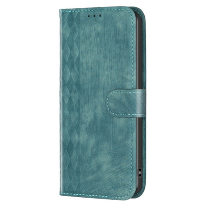 For Xiaomi Redmi K60 / K60 Pro Plaid Embossed Leather Phone Case(Green) - Redmi K60 Cases by buy2fix | Online Shopping UK | buy2fix