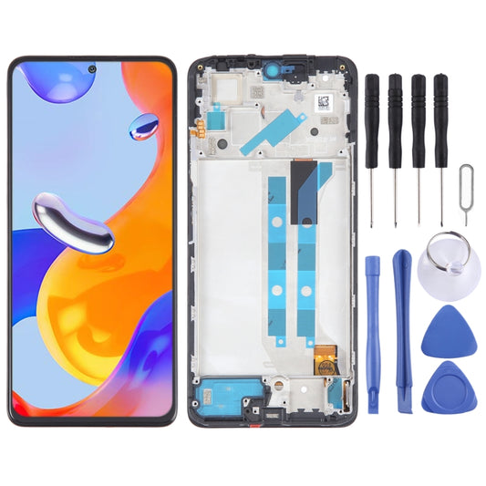 OLED Material LCD Screen For Xiaomi Redmi Note 11 Pro 4G Digitizer Full Assembly with Frame - LCD Screen by buy2fix | Online Shopping UK | buy2fix