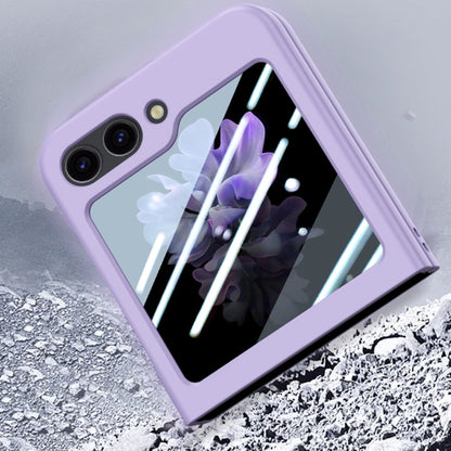 For Samsung Galaxy Z Flip5 Fuel Injection Integrated PC Skin Feel Phone Case(Purple) - Galaxy Z Flip5 Cases by buy2fix | Online Shopping UK | buy2fix