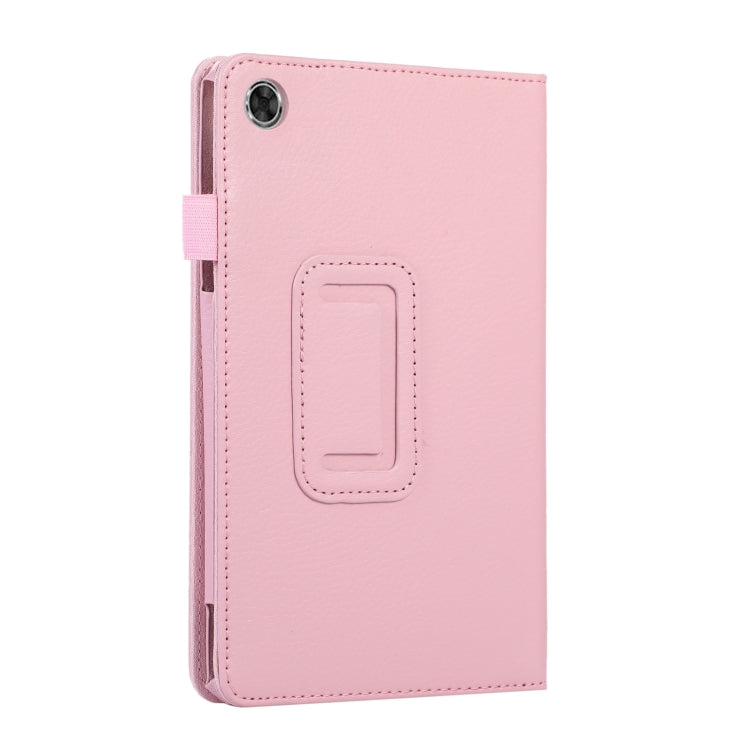 For Lenovo Tab M8 4th Gen Litchi Texture Leather Tablet Case(Pink) - For Lenovo by buy2fix | Online Shopping UK | buy2fix