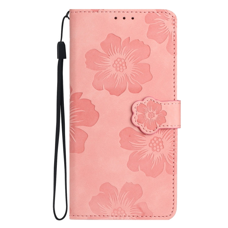 For Xiaomi Redmi Note 12 Pro 5G Flower Embossing Pattern Leather Phone Case(Pink) - Note 12 Pro Cases by buy2fix | Online Shopping UK | buy2fix